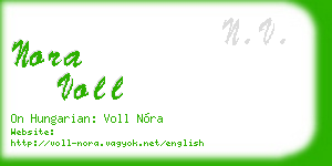 nora voll business card